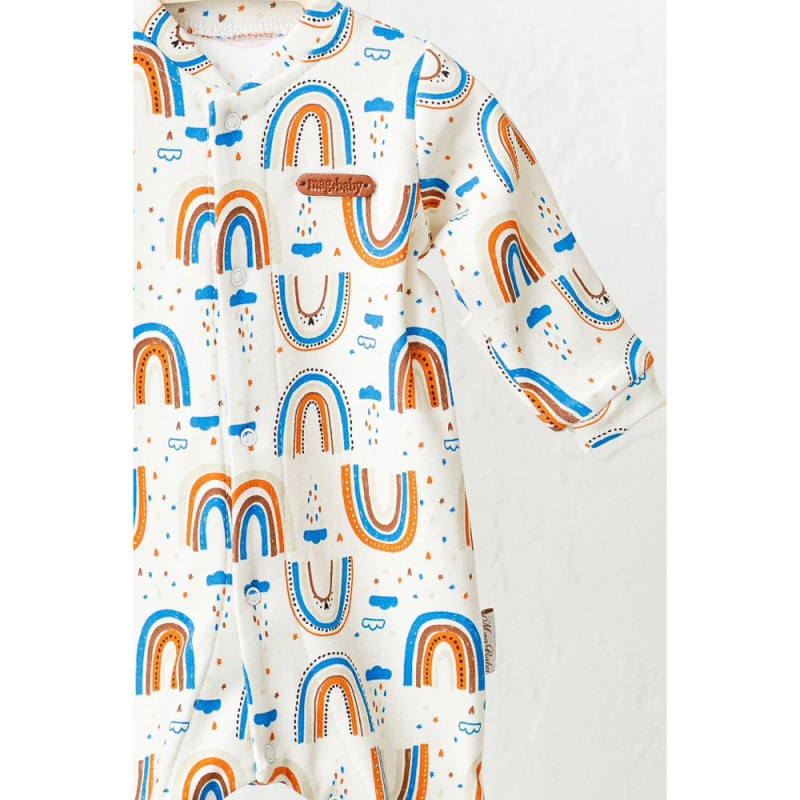 Чоловічки MagBaby з шапочкою Liam, 62 розмір, 0-3 міс веселка