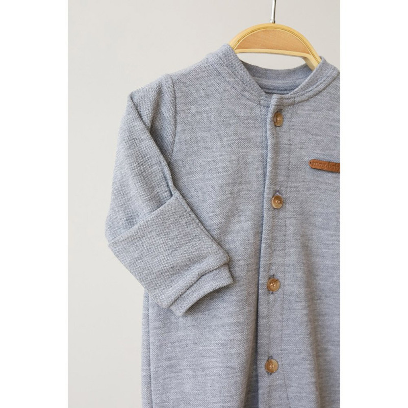 Чоловічки MagBaby Tony, 56 розмір, 0-1 міс сірий меланж