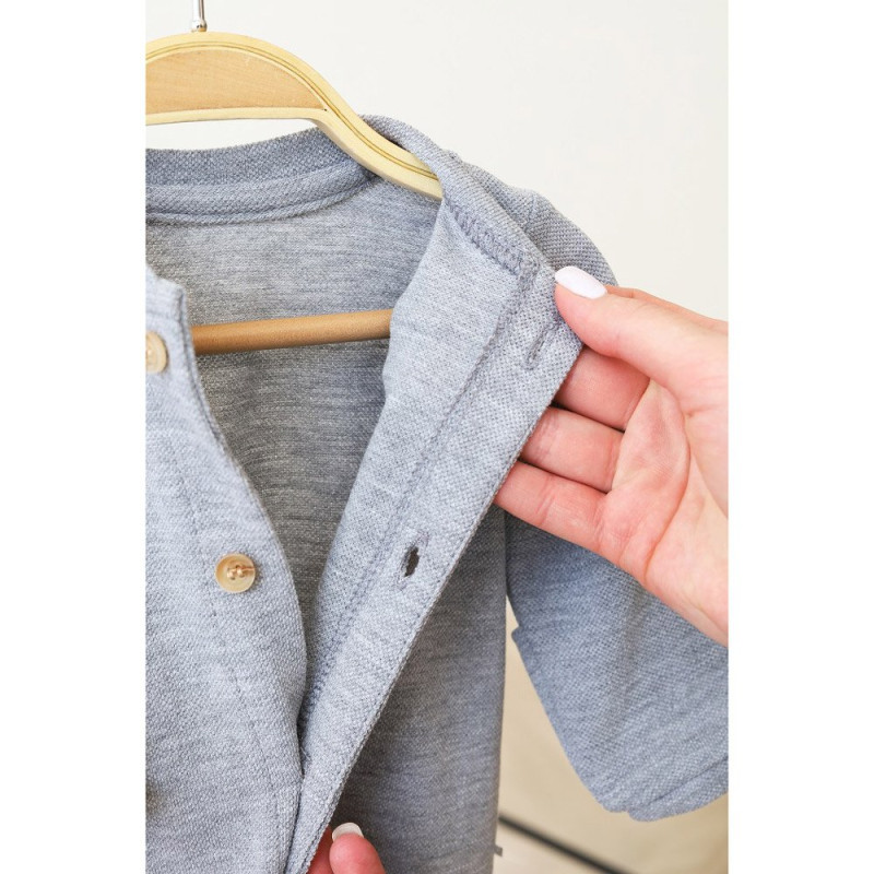 Чоловічки MagBaby Tony, 62 розмір, 0-3 міс сірий меланж