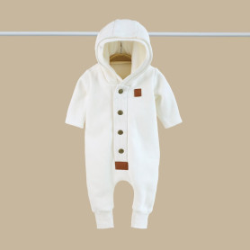 Комбінезон MagBaby з начосом Milan, 62 розмір, 0-3 міс молочний