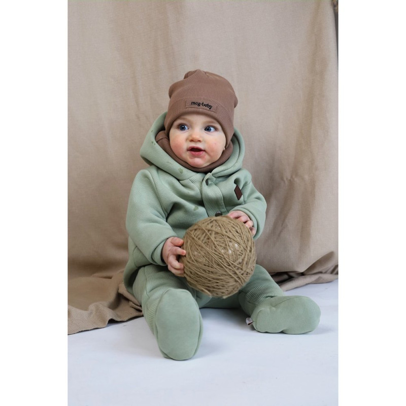 Комбінезон MagBaby з начосом Milan, 74 розмір, 6-9 міс молочний