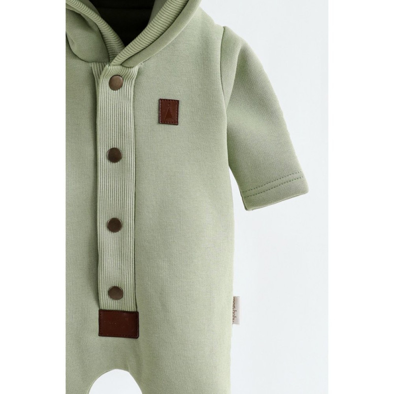 Комбінезон MagBaby з начосом Milan, 80 розмір, 9-12 міс оливковий