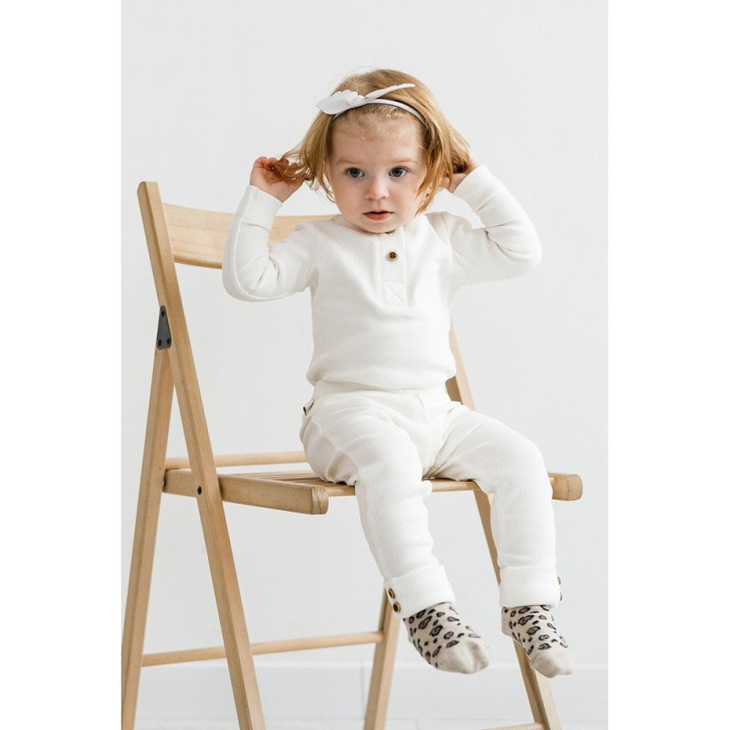 Боді MagBaby набір з лосинами Natural, 74 розмір, 6-9 міс молочний