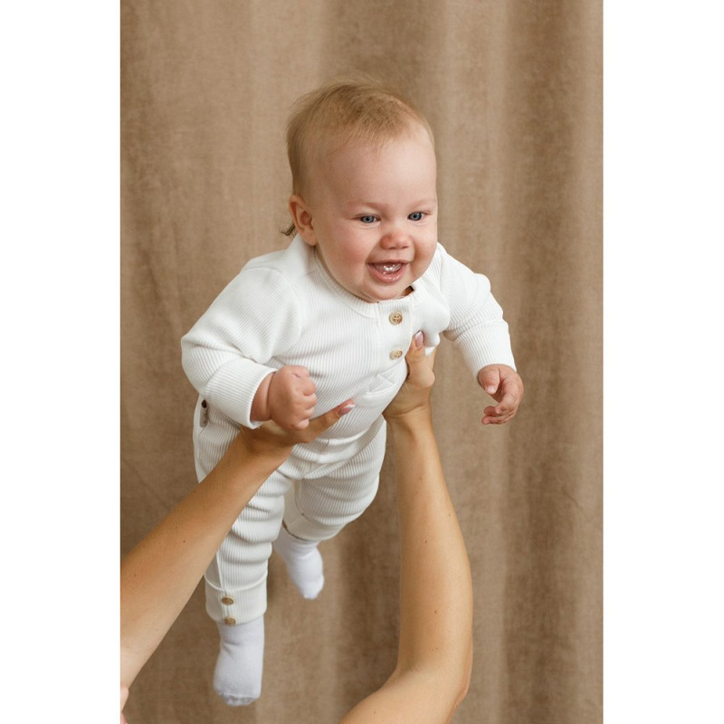 Боді MagBaby набір з лосинами Natural, 86 розмір, 12-18 міс молочний