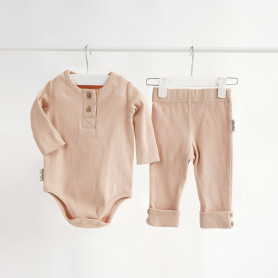 Боді MagBaby набір з лосинами Natural, 80 розмір, 9-12 міс бежевий