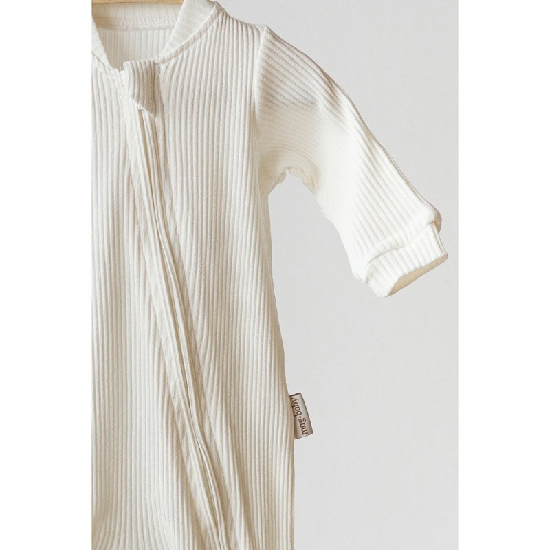 Чоловічки MagBaby Strip, 62 розмір, 0-3 міс молочний