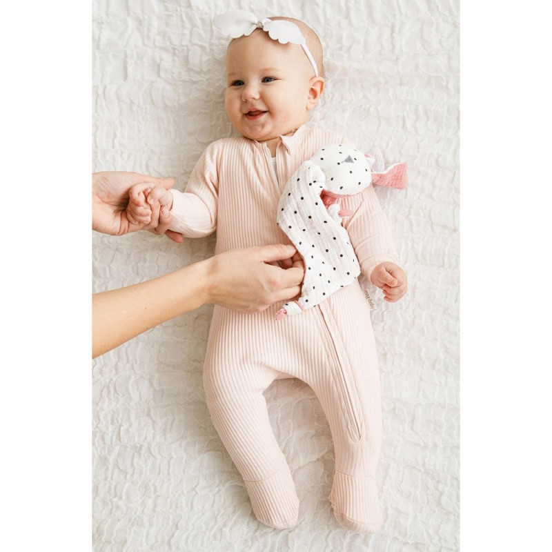 Чоловічки MagBaby Strip, 62 розмір, 0-3 міс ніжно-рожевий