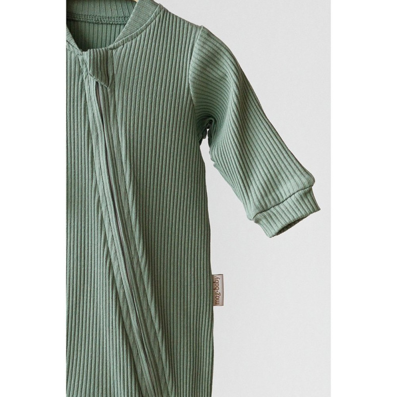 Чоловічки MagBaby Strip, 68 розмір, 3-6 міс лавровий