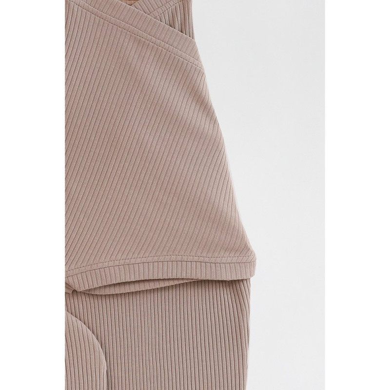 Пелюшка MagBaby Євро на липучках з шапочкою Strip, 0-3 міс моко