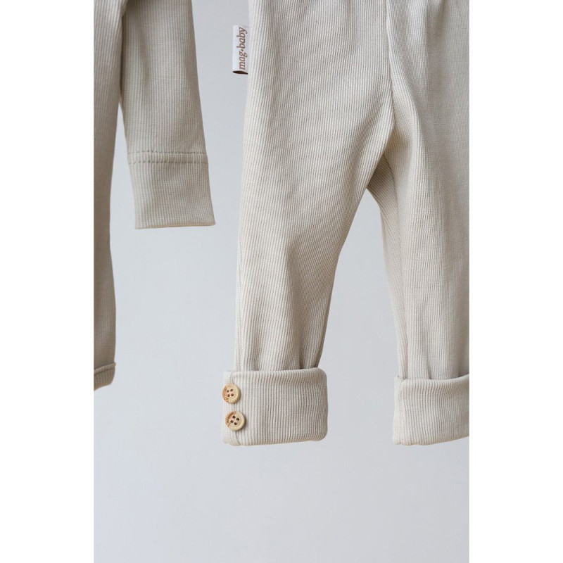 Боді MagBaby набір з лосинами Natural, 80 розмір, 9-12 міс слонова кістка