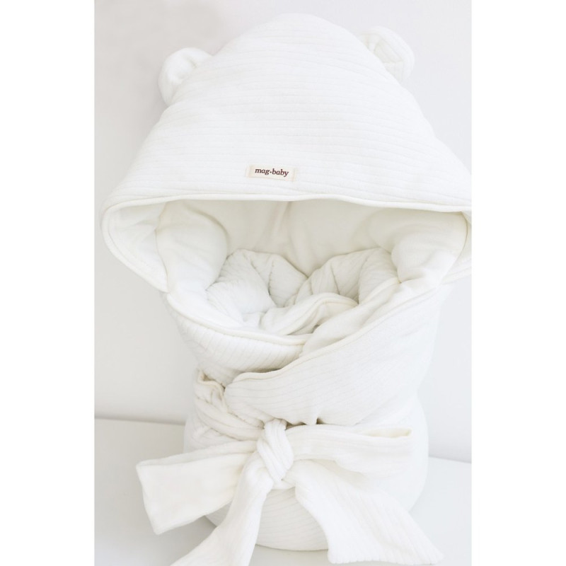 Конверт MagBaby Демісезонний велюровий ковдра Tim молочний