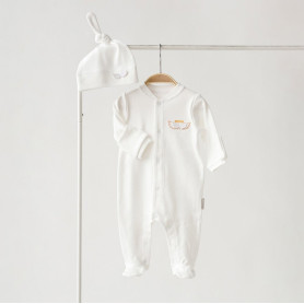 Чоловічки MagBaby з шапочкою Wings, 74 розмір, 6-9 міс молочний