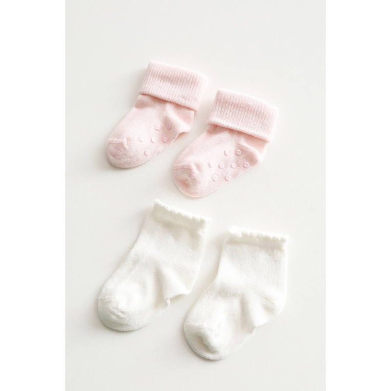 Шкарпетки MagBaby Stoper, 0-6 міс рожево-молочні