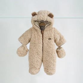Комбінезон MagBaby Хутряний Teddy 74 розмір, 6-9 міс коричневий