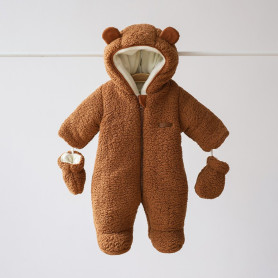 Комбінезон MagBaby Хутряний Teddy 68 розмір, 3-6 міс карамельний