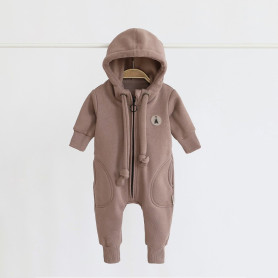 Комбінезон MagBaby на флісі Loony, 62 розмір, 0-3 міс коричневий