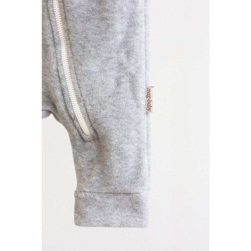 Чоловічки MagBaby Флісовий Bear, 74 розмір, 6-9 міс сірий меланж