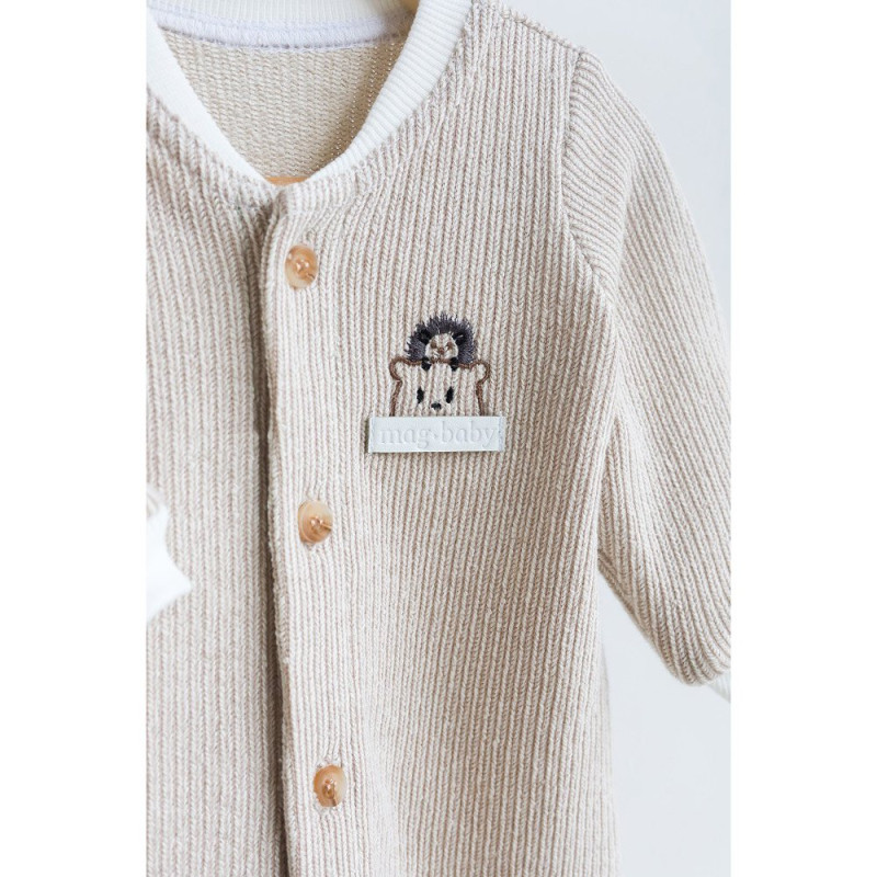 Чоловічки MagBaby Zoo, 80 розмір, 9-12 міс бежевий