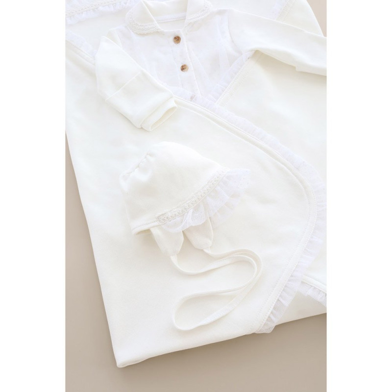 Чоловічки MagBaby Комплект Ursula, 56 розмір, 0-1 міс молочний