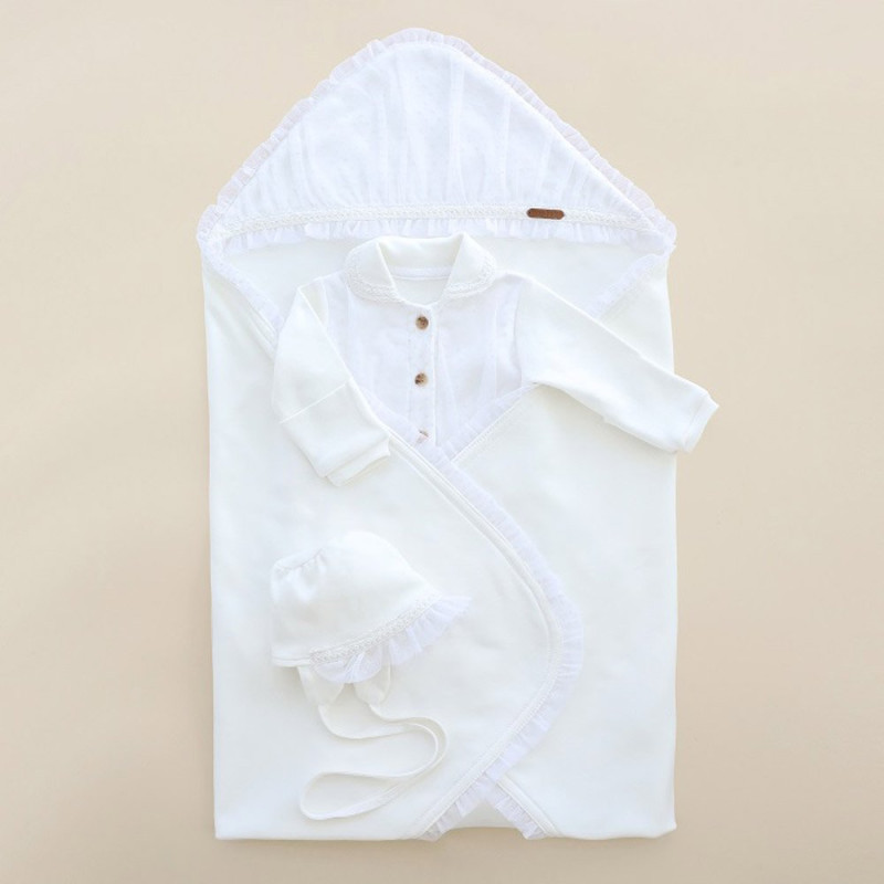 Чоловічки MagBaby Комплект Ursula, 56 розмір, 0-1 міс молочний