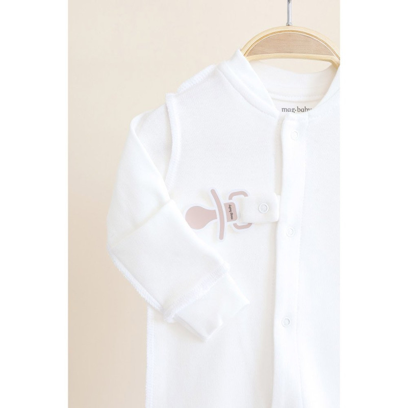 Чоловічки MagBaby Комплект Abel, 56 розмір, 0-1 міс молочний та жовтий