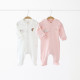 Чоловічки MagBaby Комплект Abel, 62 розмір, 0-3 міс молочний та світло-рожевий