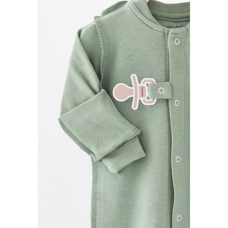 Чоловічки MagBaby Комплект Abel, 56 розмір, 0-1 міс молочний та лавровий