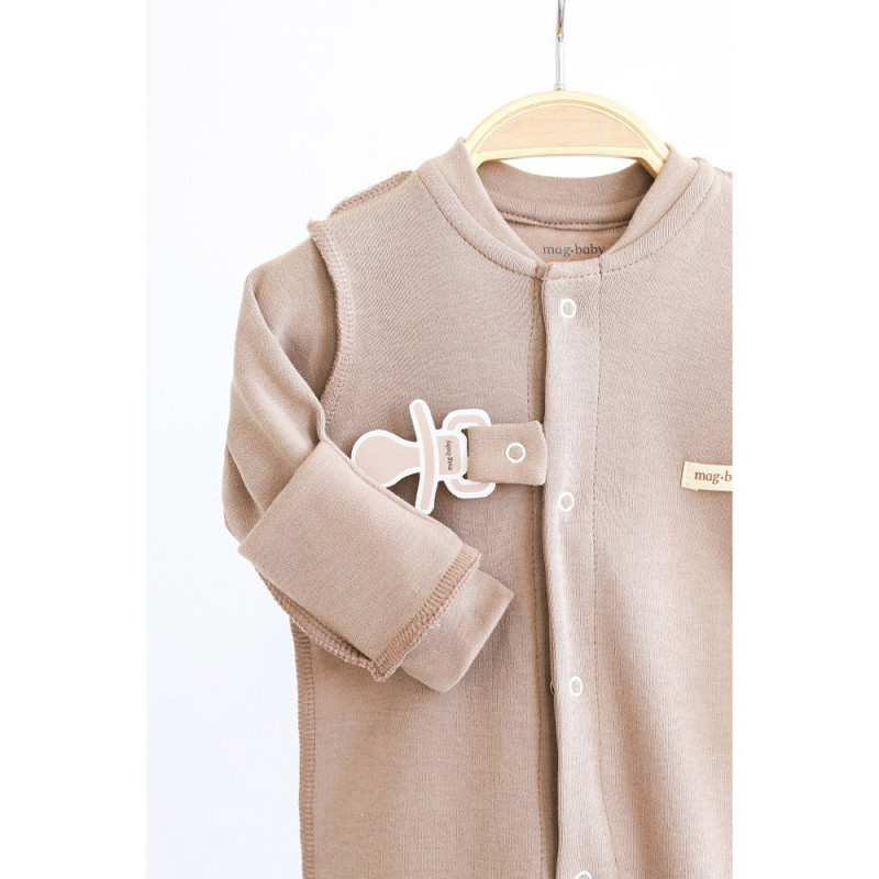 Чоловічки MagBaby Комплект Abel, 56 розмір, 0-1 міс молочний та капучино