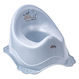 Горщик Maltex з антиковзаючим покриттям Minimal Chamber pot with anti slip rubber-Whale 7210_35 blue блакитний