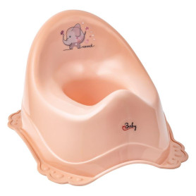 Горщик Maltex з антиковзаючим покриттям Minimal Chamber pot with anti slip rubber Elephant 7210_41 pink рожевий