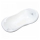 Ванна Maltex 100 см з пробкою і антиковзаючим килимком Bear Bathtub 100 cm with plug and anti-slip mat 2138_60 white білий