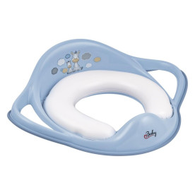 Накладка на унітаз Maltex м'яка Zebra Padded toilet trainer seat 6181_35 blue блакитний