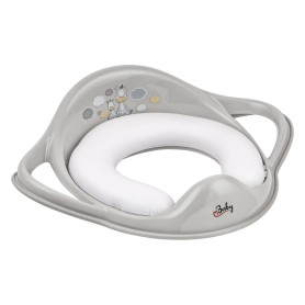 Накладка на унітаз Maltex м'яка Zebra Padded toilet trainer seat 6181_90 gray сірий