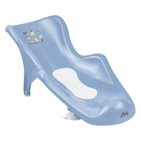 Гірка для купання Maltex з антиковзаючим килимком Zebra Bath cradle with anti-slip mat 6654_35 blue блакитний