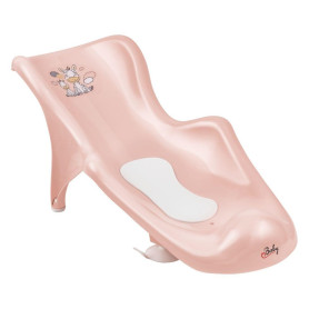 Гірка для купання Maltex з антиковзаючим килимком Zebra Bath cradle with anti-slip mat 6654_41 pink рожевий
