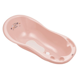 Ванна Maltex 100 см з пробкою і антиковзаючим килимком Zebra Bathtub 100 cm with plug and anti-slip mat 6753_41 pink рожевий