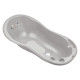 Ванна Maltex 100 см з пробкою і антиковзаючим килимком Zebra Bathtub 100 cm with plug and anti-slip mat 6753_90 gray сірий