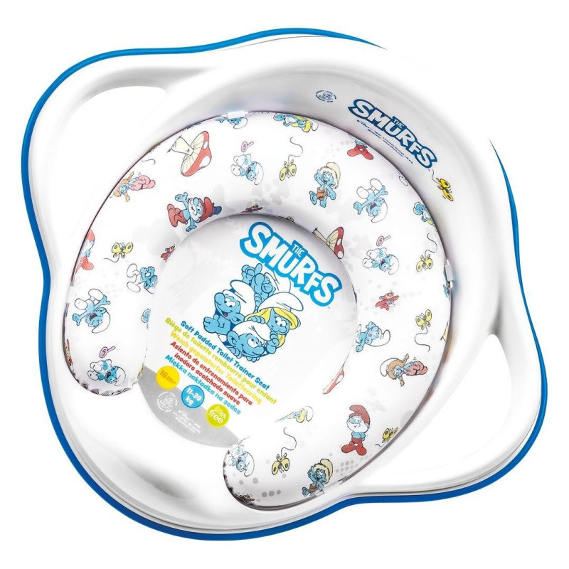Накладка на унітаз Maltex м'яка The Smurfs Padded toilet trainer seat 1414_37 white білий