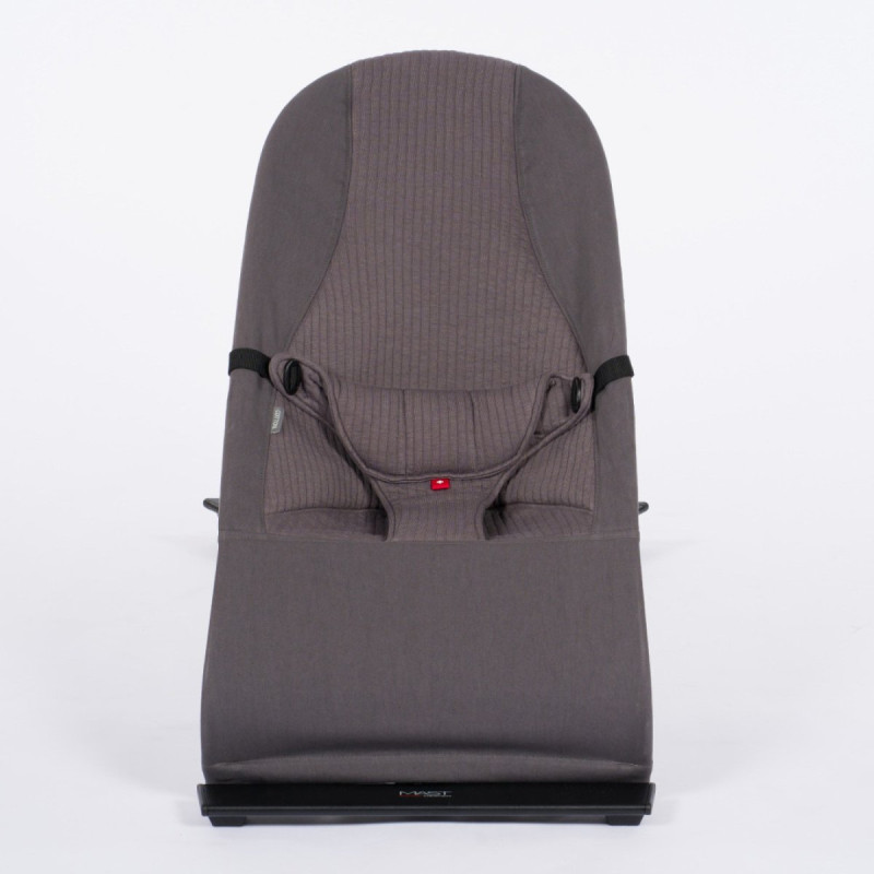 Шезлонг MAST SWISS Flex Bouncer Заколисувальний з бампером Dark Grey
