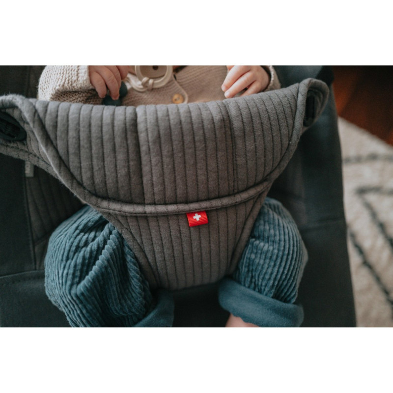 Шезлонг MAST SWISS Flex Bouncer Заколисувальний з бампером Dark Grey