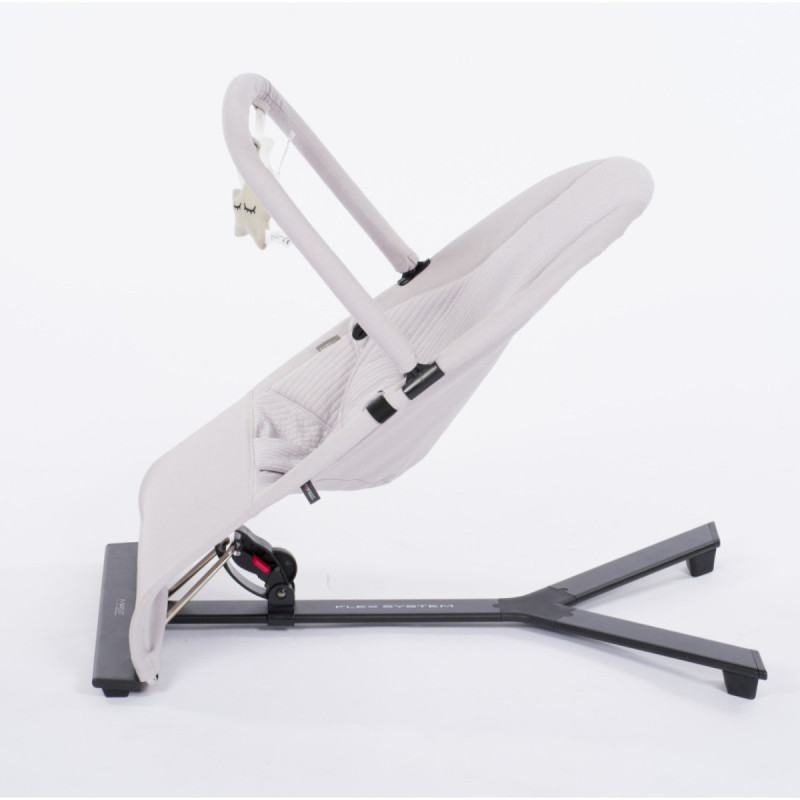 Шезлонг Mast Swiss Flex Bouncer Заколисувальний з бампером Light Grey