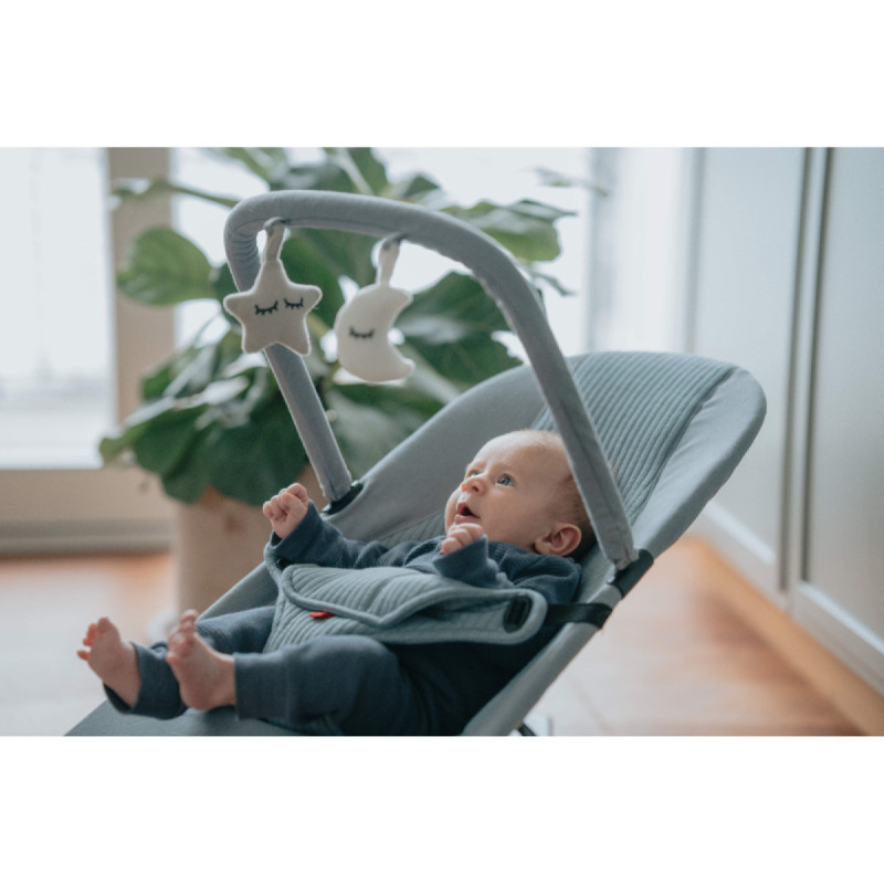 Шезлонг Mast Swiss Flex Bouncer Заколисувальний з бампером Steel Blue