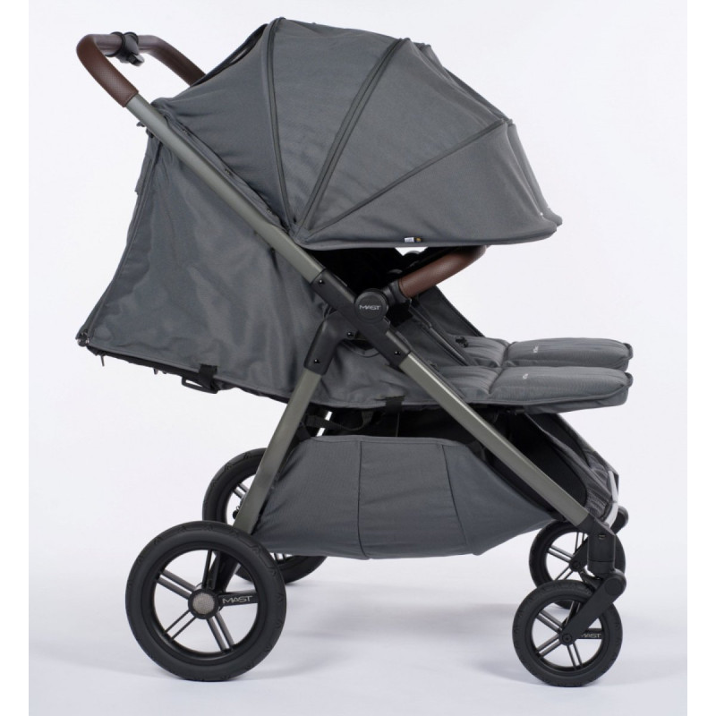 Прогулянкові коляски для двійні MAST SWISS M.Twin x Volcanic Ash