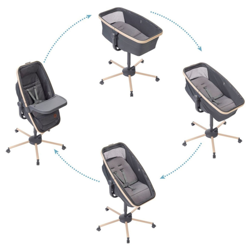 Ліжечко Maxi-Cosi Крісло 3 В 1 Alba Beyond Graphite