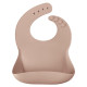 Слинявчик MinikOiOi Нагрудник силіконовий 100% BASICS Beige