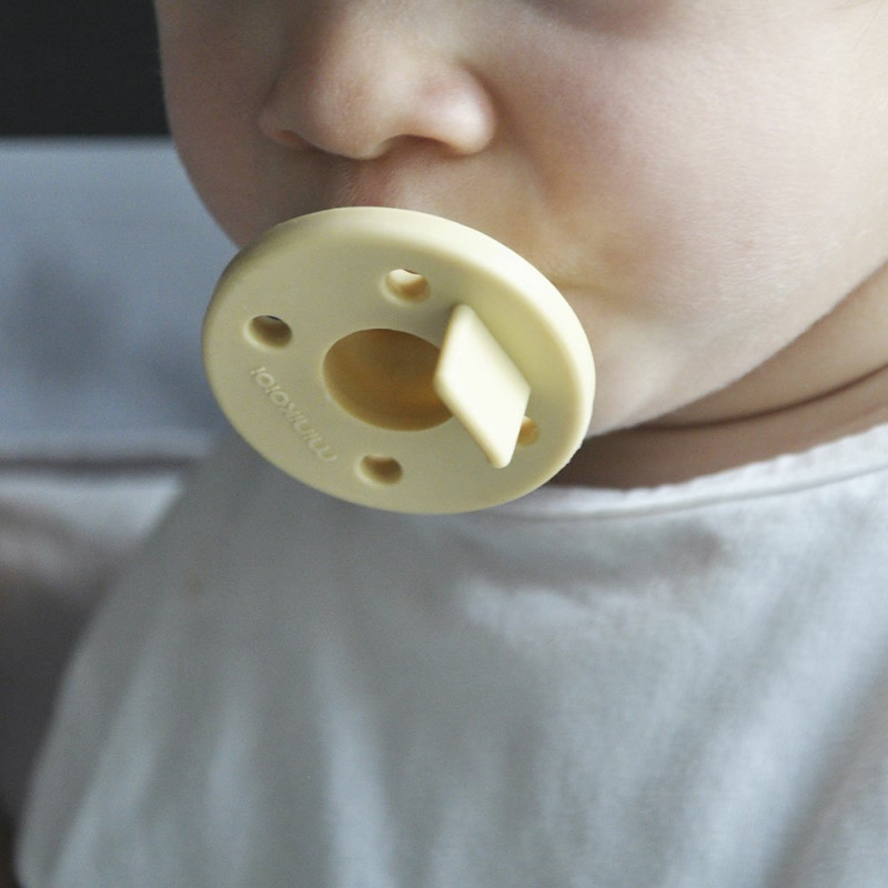 Пустушка MinikOiOi силіконова 100% BASICS Аqua Green / Velvet Ros 2шт