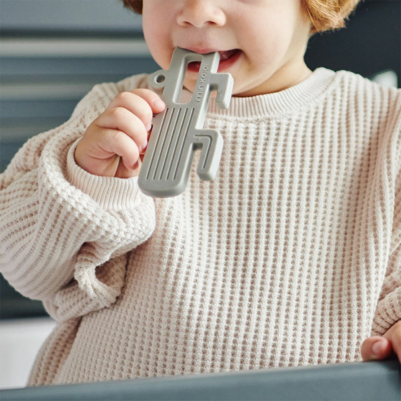 Пустушка MinikOiOi Прорізувач для зубів силіконовий Cactus - Mellow Yellow