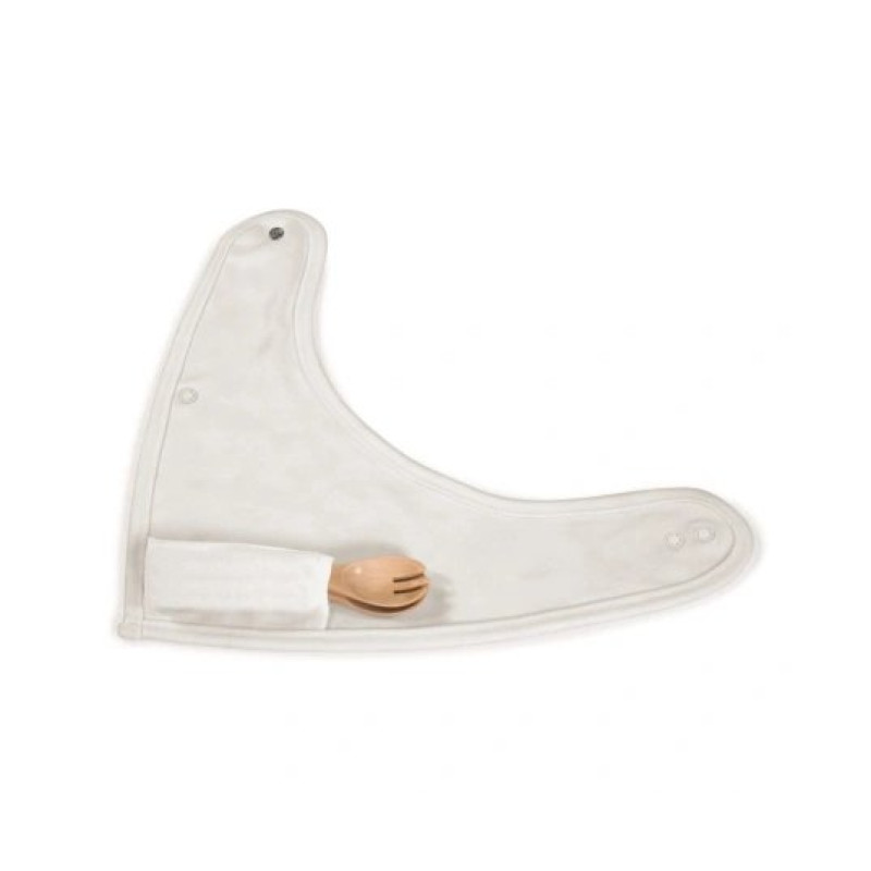 Набір столових приборів Miniland Еко - дерев'яних зі слинявчиком Natur Picneat Chip