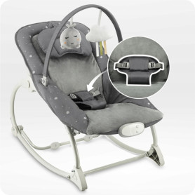 Крісло-гойдалка MoMi LAPIS Dark Grey