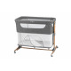 Ліжечко дитяче прямокутне MoMI SMART BED 4in1 Gray